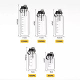 Grande Bouteille en Verre avec Filtre à Thé Inox – 800ml à 2,5L, Sport & Bureau