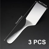 Spatule Plate Multifonctionnelle en Acier Inoxydable – Pour Steaks, Pancakes, Teppanyaki & Tiramisu