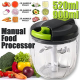 Hachoir Manuel à Tirette 520/900ml – Hache-Ail, Oignons, Légumes & Fruits