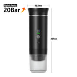 Machine à Expresso Portable Sans Fil 3-en-1 – Capsules & Café Moulu, 20 Bars
