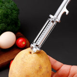 Éplucheur 5 en 1 Multifonctionnel – Légumes, Fruits, Râpe, Ouvre-bouteille | Ustensile de Cuisine