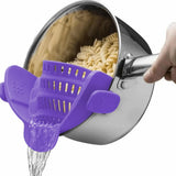 Passoire à Clipser pour Casseroles – Égouttoir Réglable en Acier Inoxydable